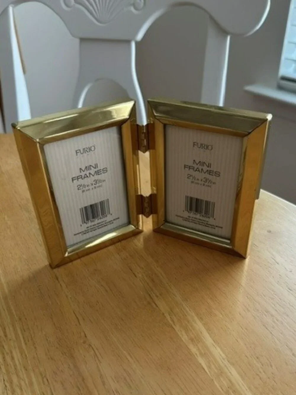 Furio Brass Hinged Two-frame 2 x 3 Mini Frame - Excellent Condition